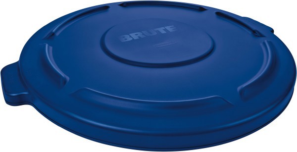 BRUTE Self-Draining Flat Top Lids for 32 gal Round BRUTE Containers, 22.25